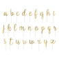 Preview: Torten Topper - Alphabet / a - z / GOLD